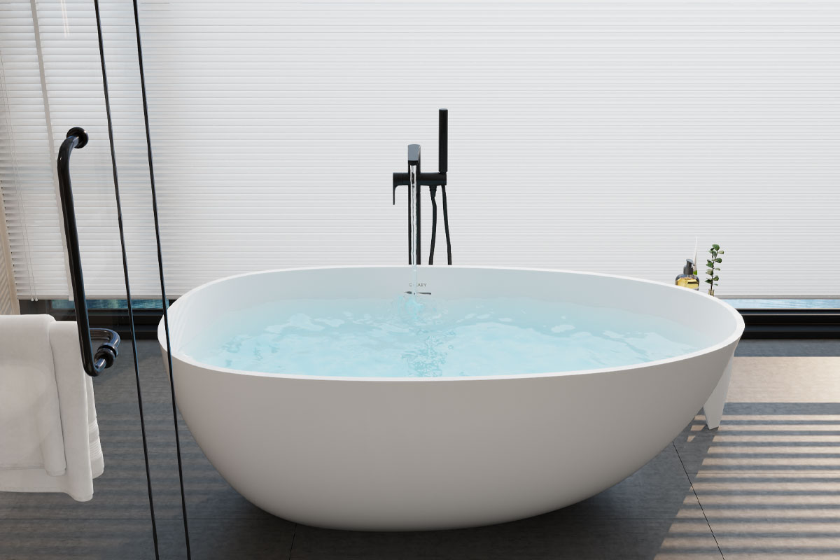 Artificial stone bathtub