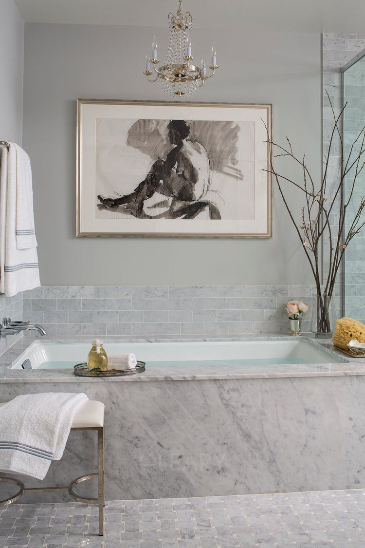 built-in tub