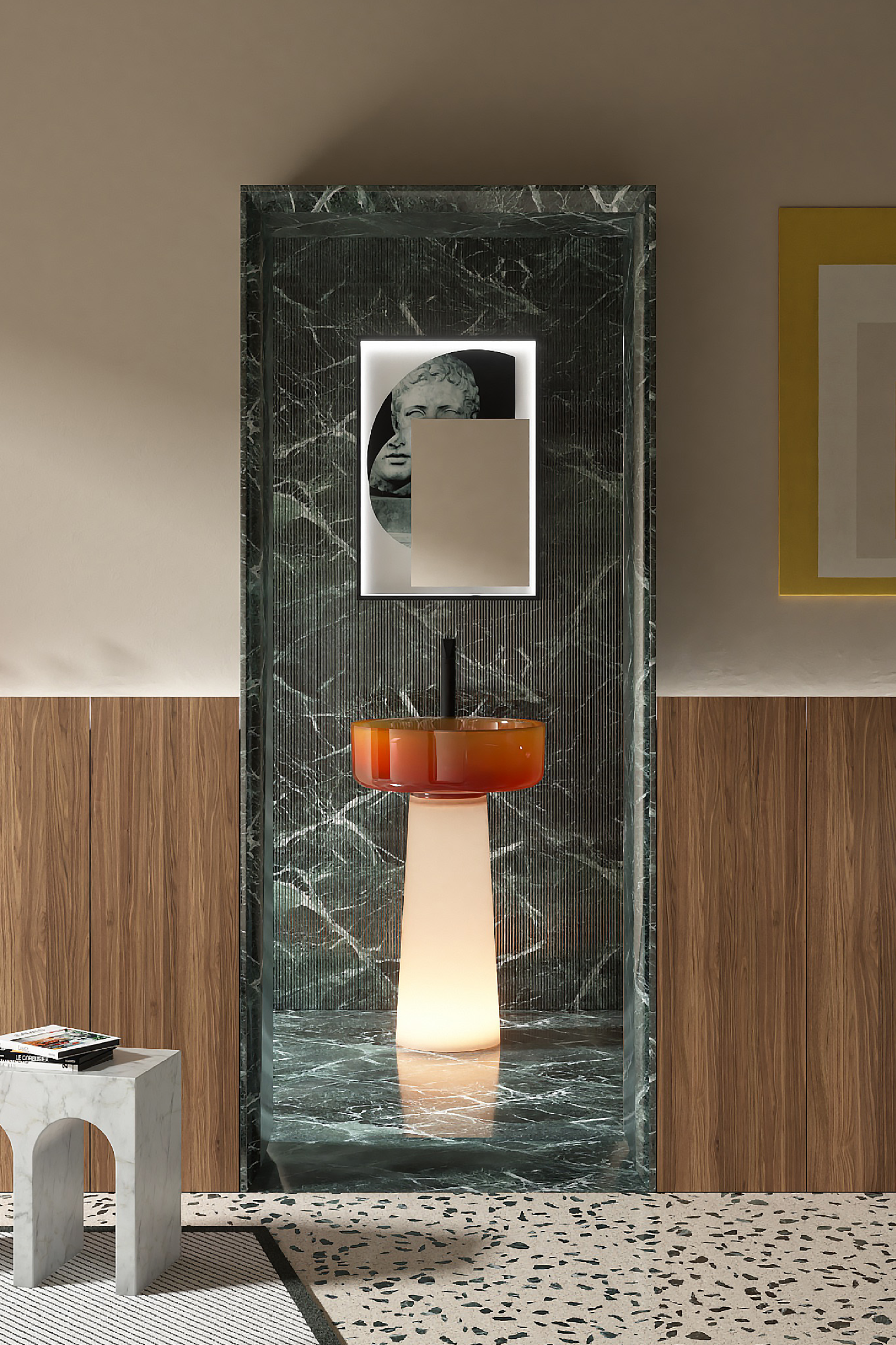 Glow Up Your Bathroom: Why LED Resin Pedestal Sinks Are the Future of Design