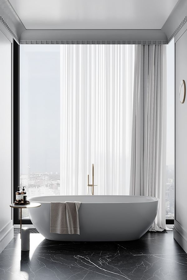 Elevate Your Bathroom: The Timeless Appeal of Artificial Stone Oval Bathtubs