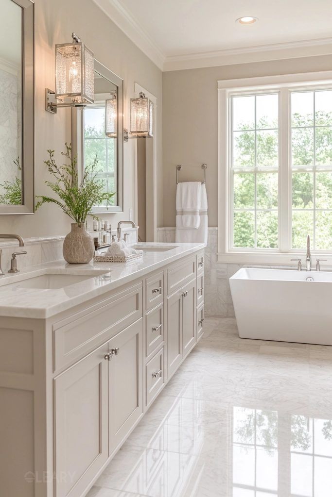 Off-White Bathroom Vanity