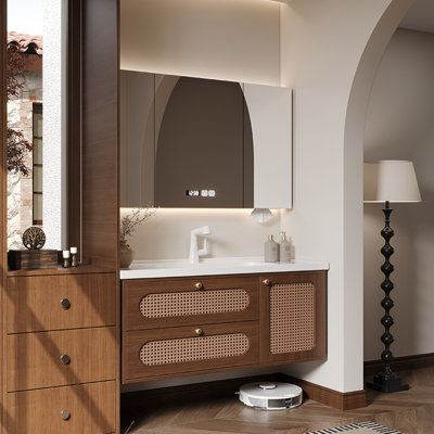 Beyond the Basics: How the Wood & Rattan Vanity is Defining 2025 Bathrooms