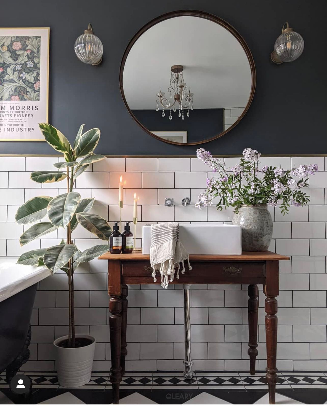 Countertop Basin on Wooden Vanity