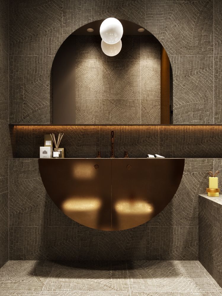 Architectural Beauty: The Allure of a Sculptural Floating Washbasin in Modern Bathrooms