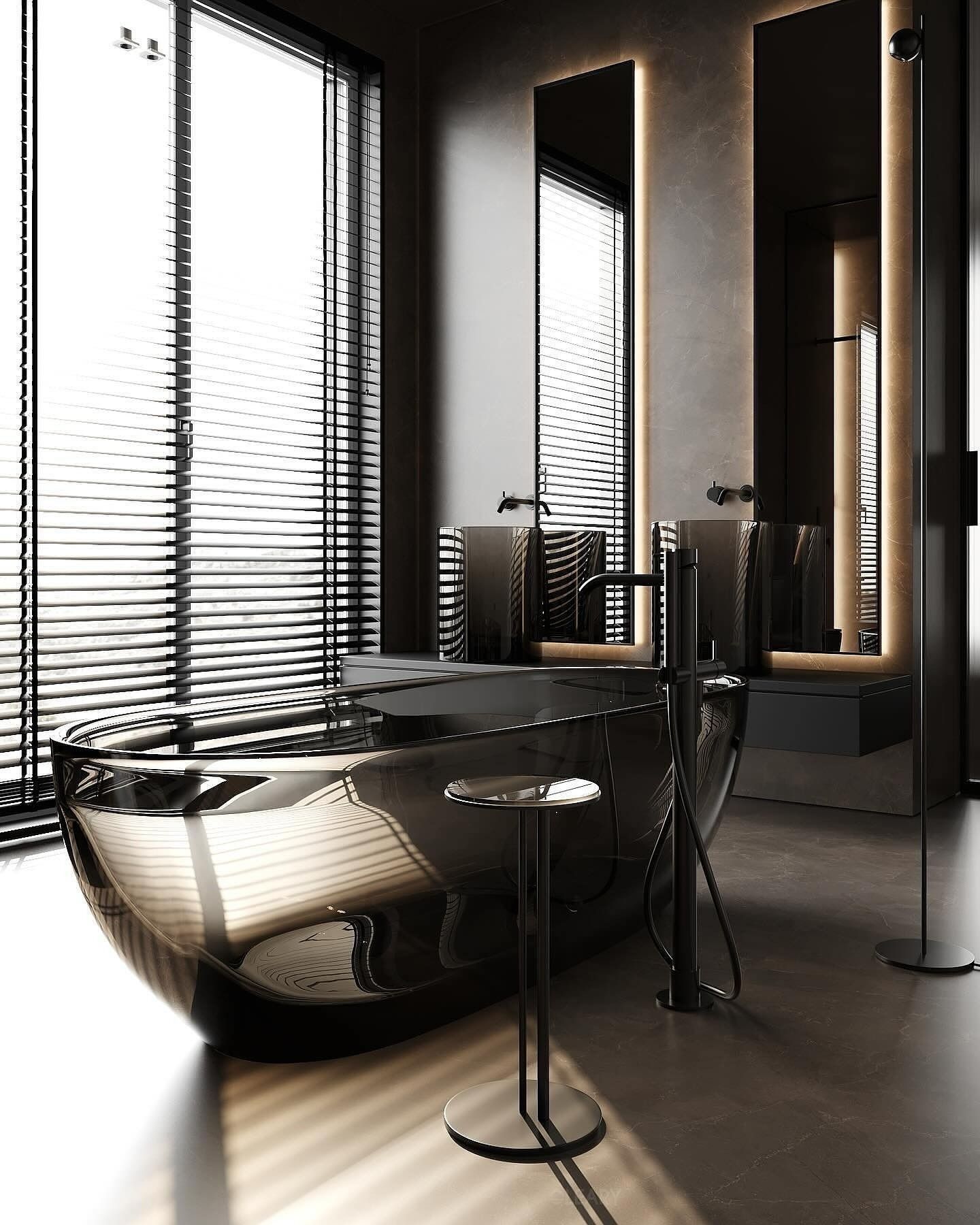 The Modern Allure of Resin: Sculptural Bathtubs and Washbasins for a Luxurious Bathroom