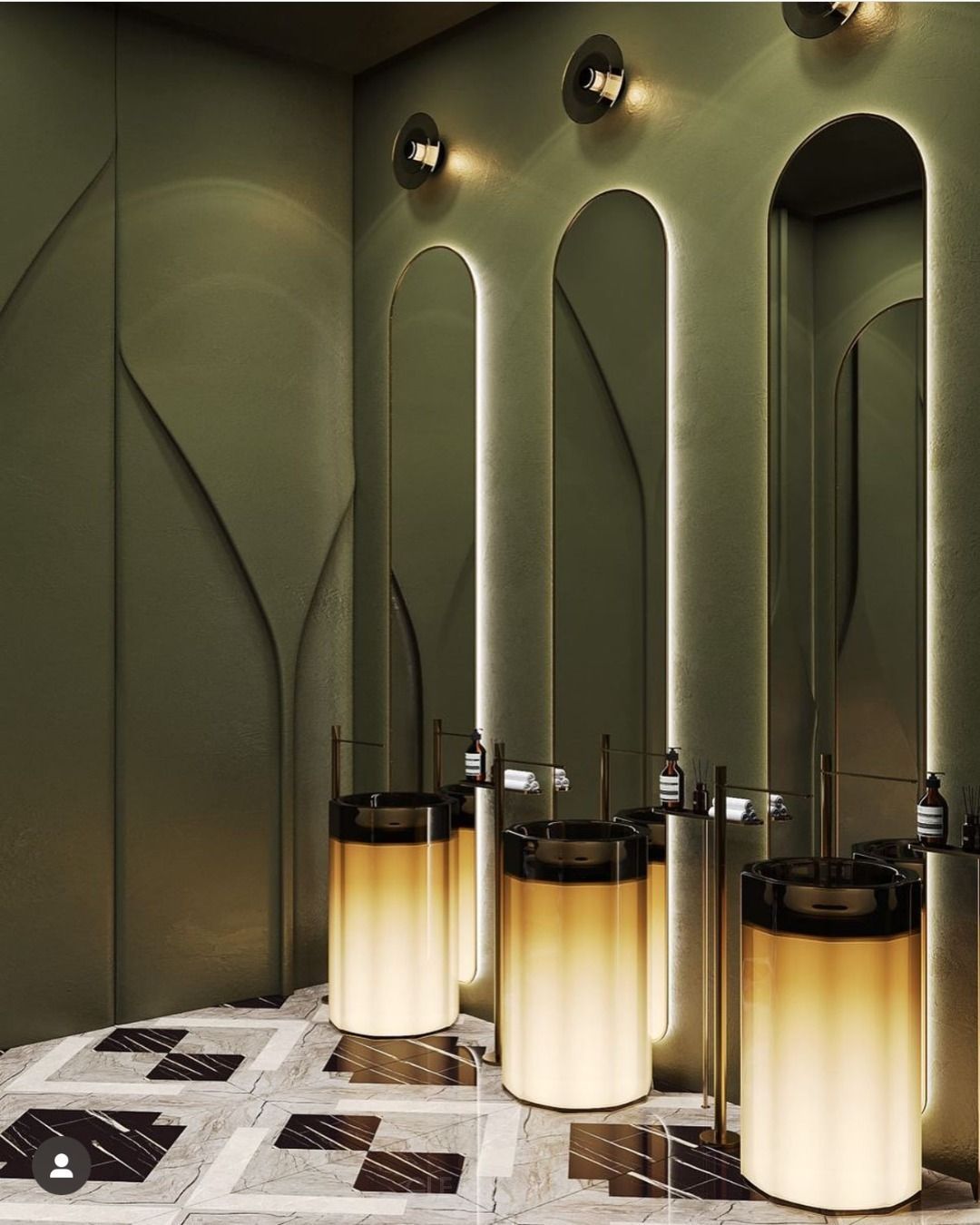 Sculpting Light & Form: The Future of Bathroom Design with Luminous Pedestal Sinks & Backlit Arched Mirrors