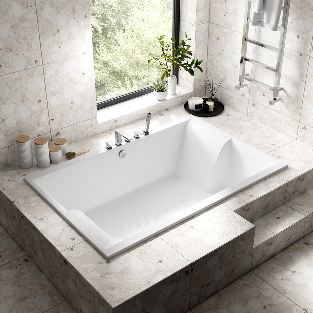 Seamless Sophistication: Elevate Your Bathroom with an Embedded Bathtub
