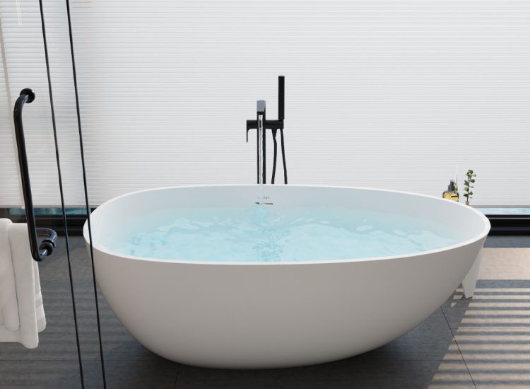 Artificial stone bathtub